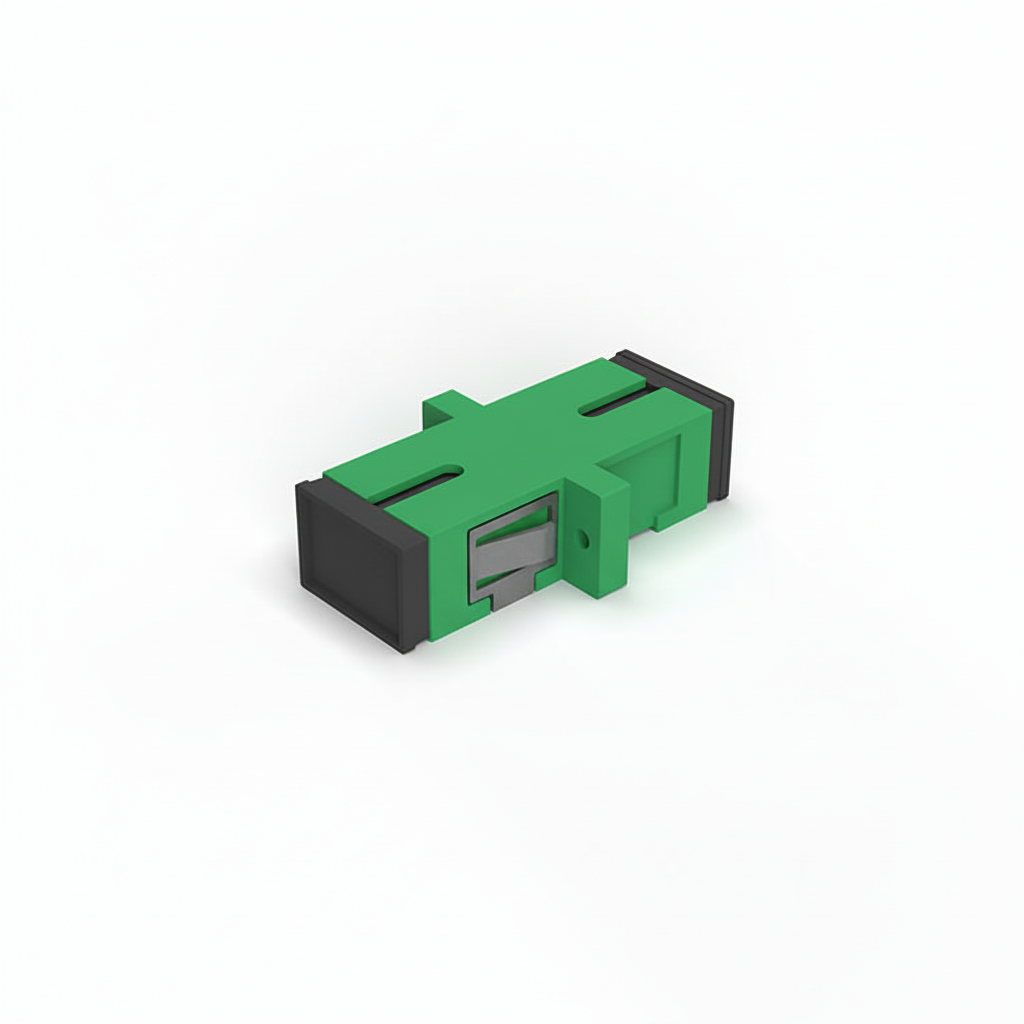 Fibre optic SC Adaptor Green, simplex and duplex - SX, DX SM Single Mode