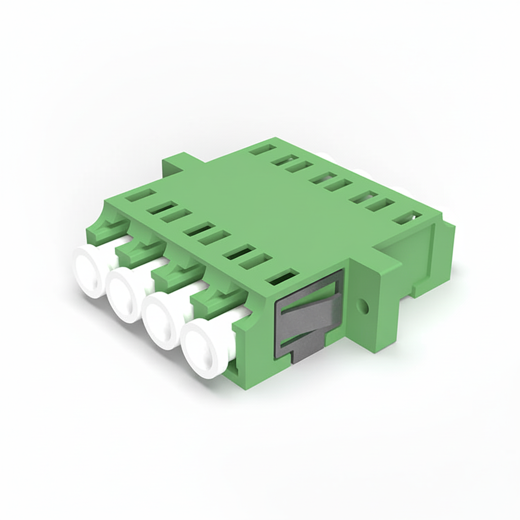 Fibre optic LC Adaptor Green, simplex and duplex - SX, DX MM Single Mode