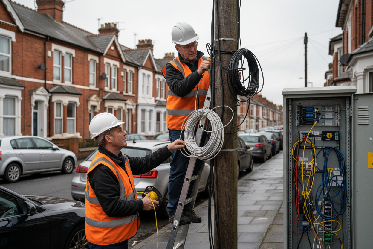 Outdoor telecom scene