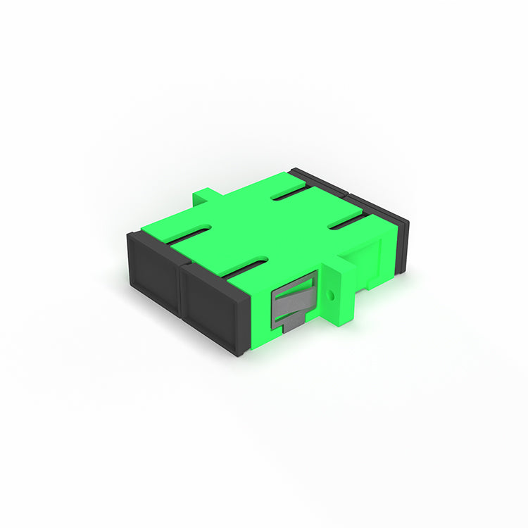 Fibre optic SC Adaptor Green, simplex and duplex - SX, DX SM Single Mode